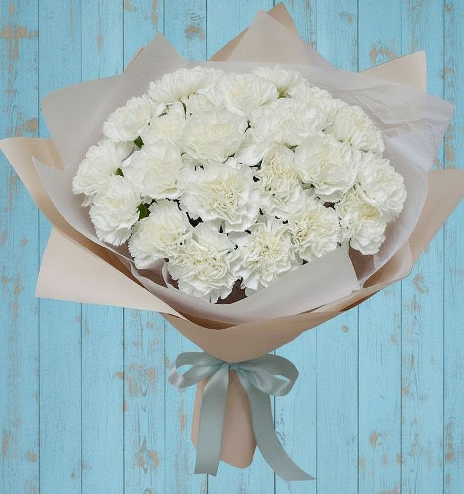 Букет цветов из: Гвоздики в Будённовской