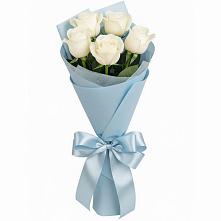 Букет 5 Белых роз Проуд #REPLACE_PRED# Будённовской