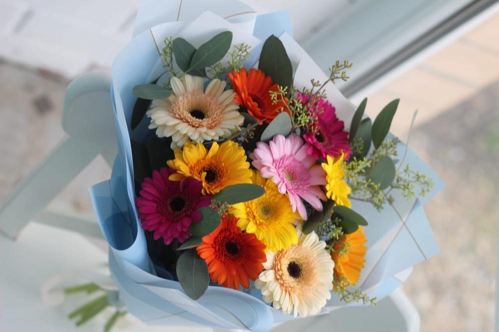 Букет цветов из: Герберы в Будённовской