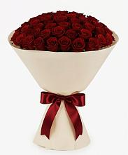 Букет 101 Бордовая роза Блэк Бакарра в Будённовской