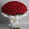 Букет 101 Красная роза Блэк Мэджик в Будённовской
