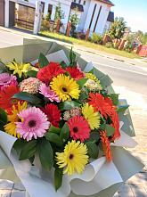 Букет цветов из:  Герберы #REPLACE_PRED# Будённовской