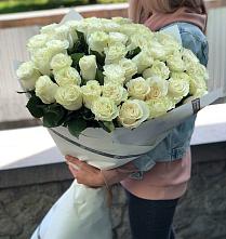 Букет 35 Белых роз #REPLACE_PRED# Будённовской