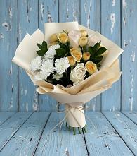 Букет цветов из:  Розы и Хризантемы в Будённовской