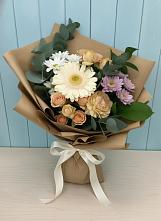 Букет цветов из:  Герберы и Хризантемы в Будённовской