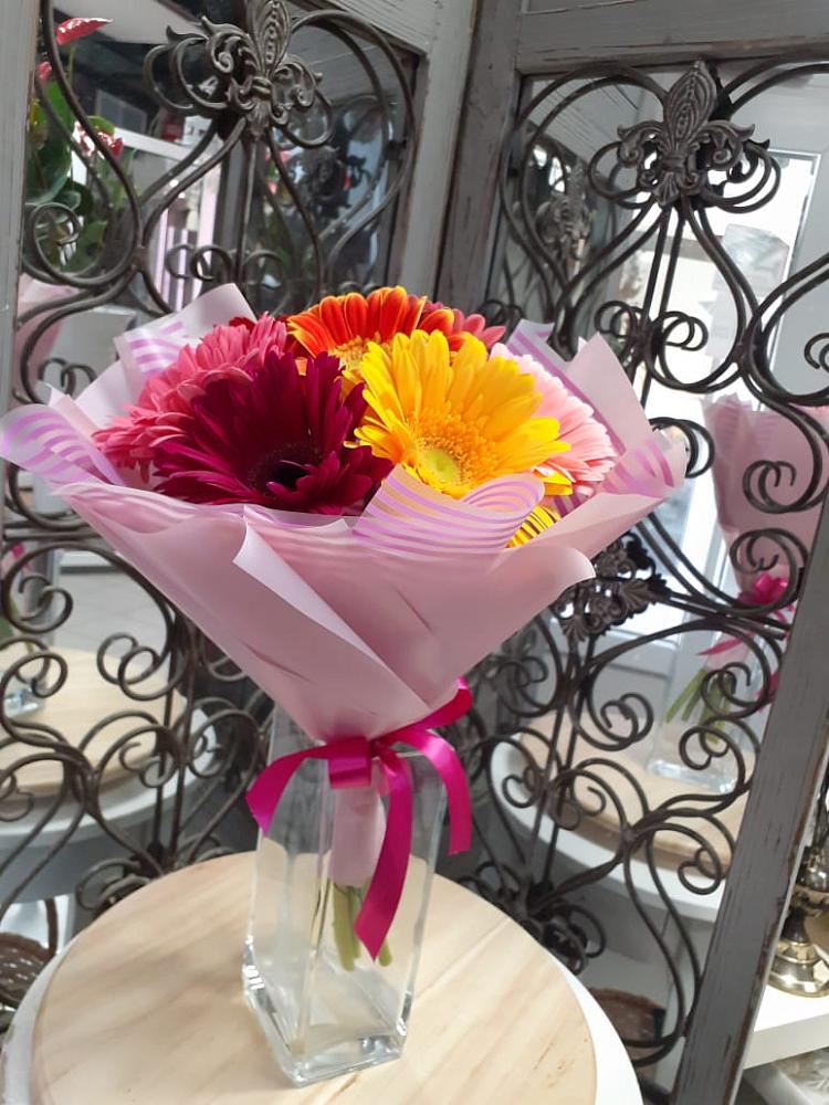 Букет цветов из: Герберы в Будённовской