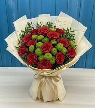 Букет цветов из:  Розы и Хризантемы в Будённовской