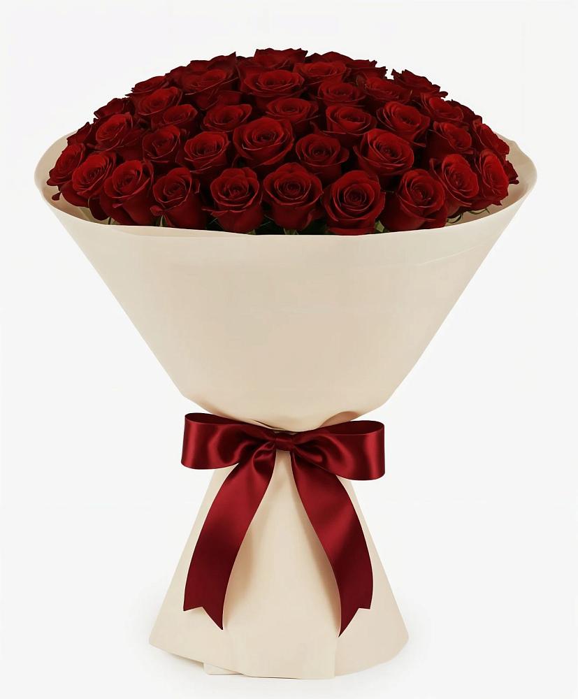 Букет 101 Бордовая роза Блэк Бакарра в Будённовской