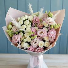 Букет цветов из:  Альстромерии и Розы #REPLACE_PRED# Будённовской